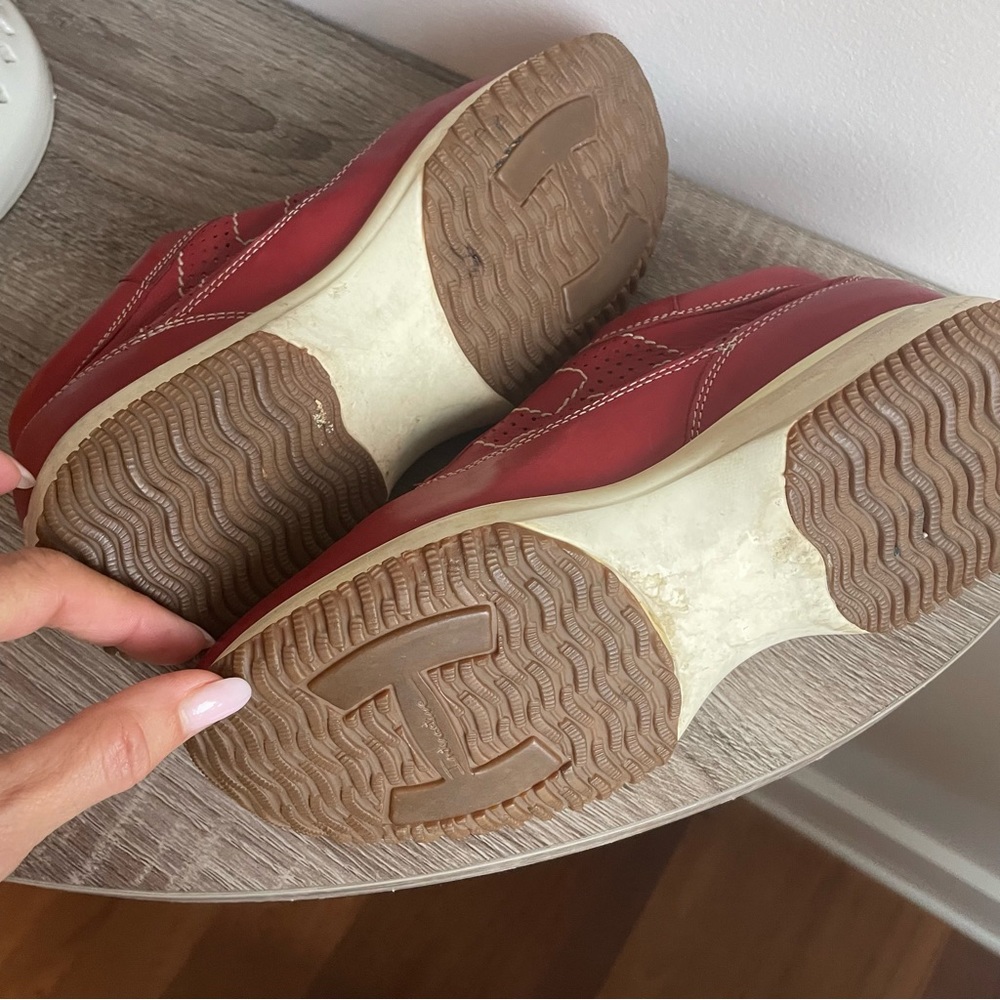Hogan Red Leather Interactive Sneakers - image 5